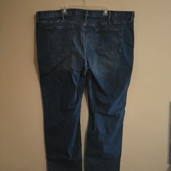 New Old Navy men's 50x34 skinny medium wash jeans straight leg stretch waistband - Picture 5 of 7